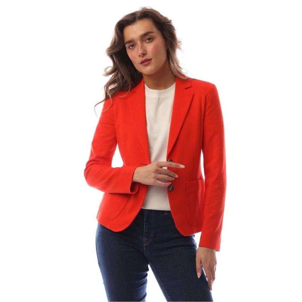 Boss Womens/Ladies Jonalahra Single-Breasted Tailored Blazer / Bright Orange